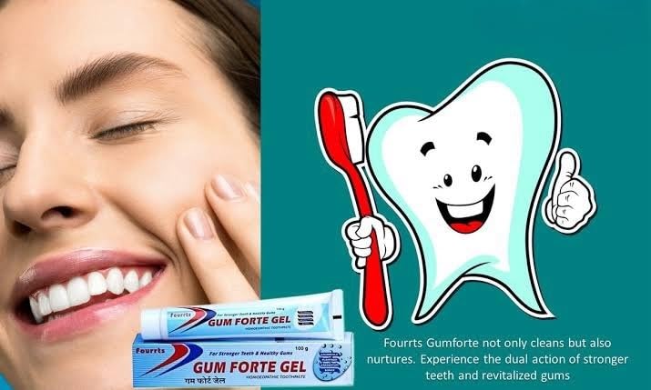 197 Fourrts Gum Forte Gel Toothpaste Herbal N Homeopathic Formulation -100gm X 3 Pcs COMBO - Image 5